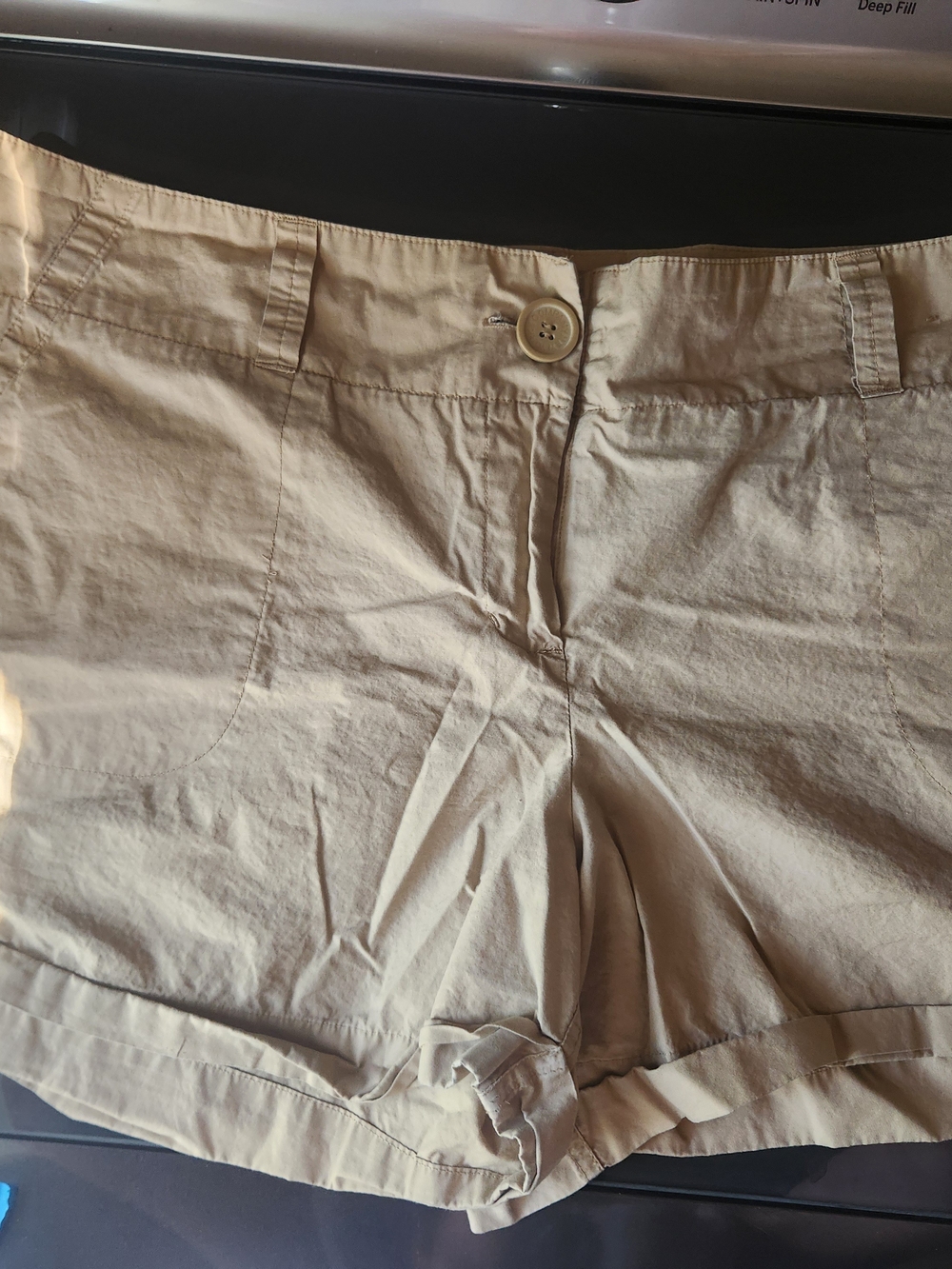 New York & Company Beige Women's Bermuda Shorts